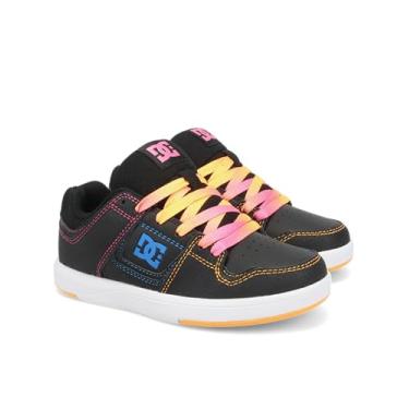 Imagem de DC Shoes Tênis de skate feminino Cure, Preto/Multi, 10.5 Little Kid