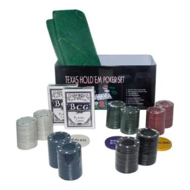 Imagem de Poker Profissional Chips Jogo Com 200 Fichas - Shopmix