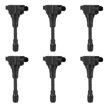 Imagem de GRIZZLY AUTO Pacote de bobina de ignição uf617 substituição para nissan 370z infiniti ex37 fx37 g37 m37 q50 q60 q70 qx50 qx70 v6 3.7l 5.0l 5.6l conjunto de 6
