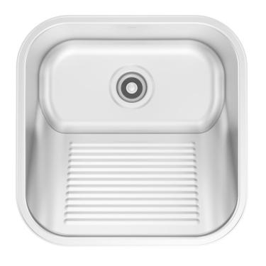 Imagem de Tanque Docol Loggica 25 L Em Aço Inox Acetinado 40x40 Cm