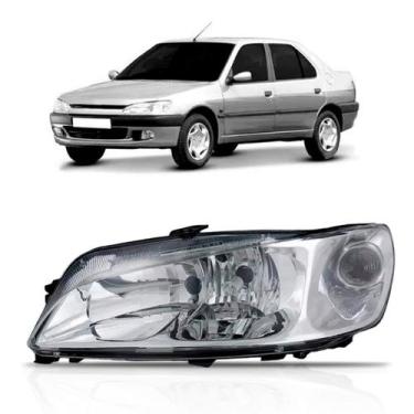 Imagem de Farol Peugeot 306 1999 A 2003 Foco Duplo - TYC, Esquerdo