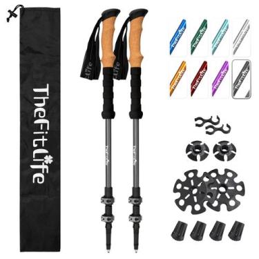 Imagem de Bastões de trekking TheFitLife Lightweight 7075 Aluminium