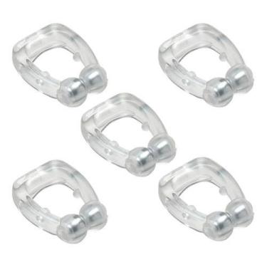 Imagem de Kit 5 Unidades Aparelho Clipe Dilatador Nasal Anti Ronco Magnético Apn