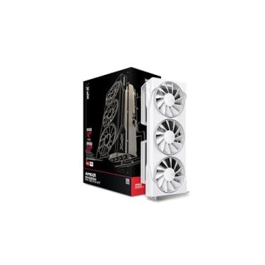 Imagem de XFX Swift AMD Radeon RX 9070XT Triple Fan White Gaming Edition com 16GB GDDR6 HDMI 3xDP, AMD RDNA 4 RX-97TSWF3W9