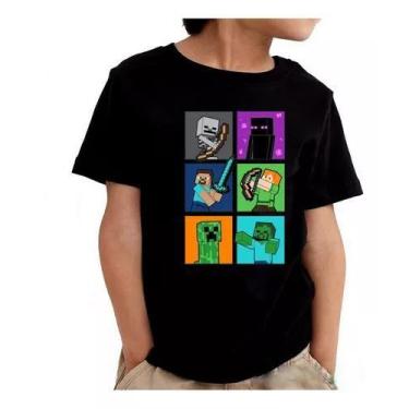 Imagem de Camisa Minecraft Jogo Filme Gamer Infantil E Masculina - Loja Dinka, 2