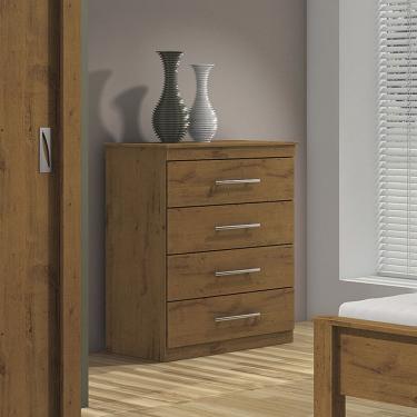 Imagem de Cômoda 4 Gavetas Baião Móveis Lopas Rovere Soft