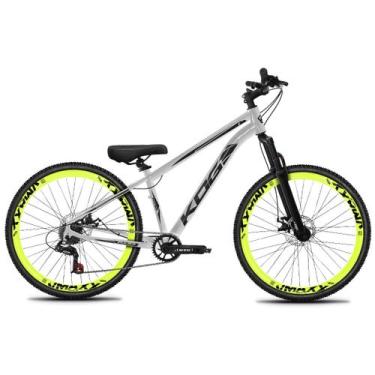 Imagem de Bicicleta Aro 29 KOG 1X7 Tipo Freeride Viking Hupi Gios, Prata, Adesiv