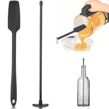 Imagem de Dunkive Conjunto de espátula de liquidificador, raspador de garrafa sob a lâmina e liquidificador raspador de frasco, reutilizável de alta temperatura para jarra, garrafa, etc