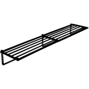 Imagem de Prateleira De Parede Para Garagem Prateleira De Armazenamento De Garagem Prateleiras Flutuantes, Rack De Armazenamento Retrátil De 100-190 Cm Prateleira De Aço Montada Na, Black, 140×50cm
