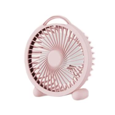 Imagem de WeiLaiKeQi Fã de mesa USB Decoração portátil de moda portátil Gadget versátil Compact Tabletop Fan Cooling para praia Viajar para casa Campo de dormitório, Rosa