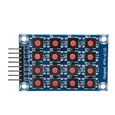 Imagem de 16 botão interruptor de teclado 4x4 Module de teclado de matriz de tamanho compacto de conexão fácil módulo de expansão externa mcu para projetos de controle elétrico