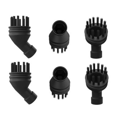 Imagem de Vykyntow Pacote com 6 escovas de acessórios de limpeza a vapor compatíveis com Dirt Devil 7 em 1 portátil Steamerwd21000, acessórios de substituição de limpador a vapor, peças de escova de nylon