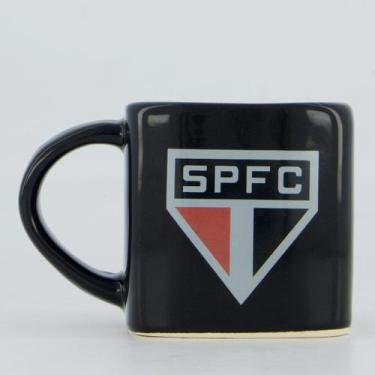 Imagem de Caneca Porcelana São Paulo Quadrada - Brasfoot, Único