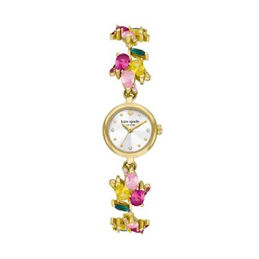 Imagem de Kate Spade New York Relógio feminino Monroe de quartzo, Dourado, One Size, Relógio Monroe de aço inoxidável com três ponteiros - KSW1787