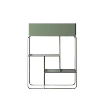 Imagem de Suporte para Flores Moderno e minimalista multi-camada planta prateleiras interior varanda sala de estar suporte de chão para flores casa ferro forjado vaso prateleira Prateleira para Plantas(Green)