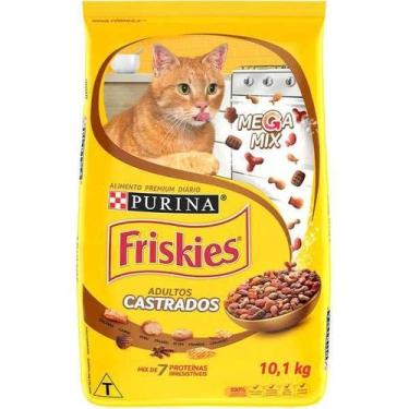 Imagem de Friskies Megamix Castrados 10,1Kg, Frango, Atum, Salmão, Fígado, Peru,