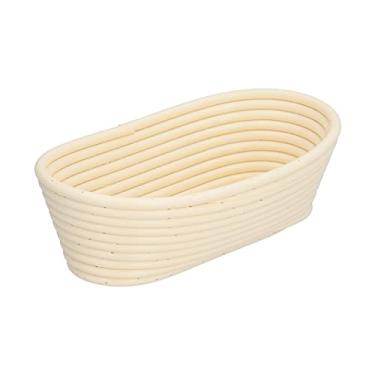 Imagem de Cesta de Fermentação de Pão, Plástico Inovador Em Formato de Pão Com Compra de Pão Lavável Tigela de Prova de Massa para Assar Pão de Fermento Em Casa Profissional (Oval