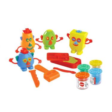 Imagem de Brinquedo Bonecos Divertidos Massinha Modelar Mk357 Dismat
