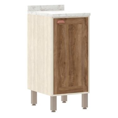 Imagem de Balcão e Tampo 40cm De Abrir 1 Prateleira Sofia Pátina Com Moscatto