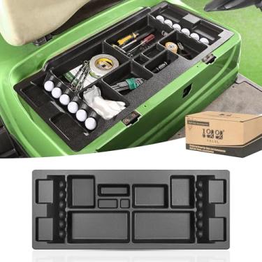 Imagem de 10L0L Bandeja de armazenamento sob o assento do carrinho de golfe serve para carro clube DS (1982-2000) veículo elétrico carrinho de golfe bateria original trojan organizador recipiente placa de