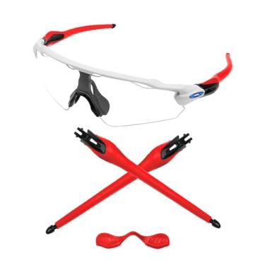 Imagem de Eye Opening Stuff Hastes pretas de substituição para óculos de sol Oakley Radar EV Path OO9275 - Vermelho