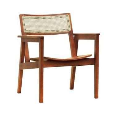 Imagem de Poltrona Gusty Com Encosto Telinha Assento Anatômico - Amêndoa - Decor