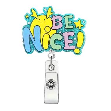 Imagem de Carretel de crachá de estrela do mar azul oceano retrátil bonito suporte de crachá de organismo marinho para enfermeira médica | Clipe de crachá jacaré | Decoração de etiqueta de nome de estudante de