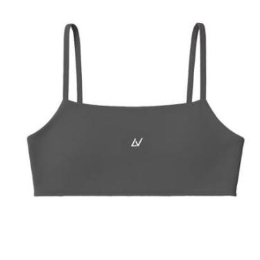 Imagem de Top Fitness Feminino Faixa Movement Levo Black, Com Bojo, Zero Transparência, Poliamida-Feminino
