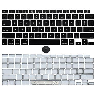 Imagem de POBRIDA Conjunto De Teclas Substituição Para Teclado Macbook Pro 13" A2338 M1 2020 Emc 3578 Com Ferramenta Remoção