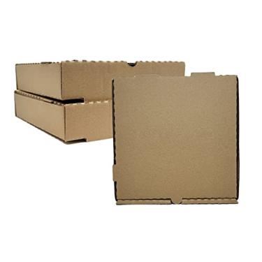 Imagem de DHG PROFESSIONAL Pacote Com 50 Caixas De Pizza Papelão Ondulado - Kraft (35,5 Cm X 35,5 Cm)