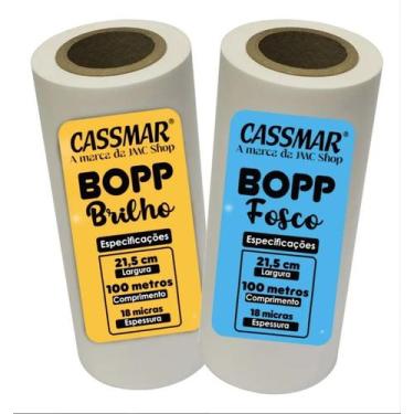 Imagem de Kit Bopp Brilho + Fosco A4 21,5cm X 100m Cassmar 02un
