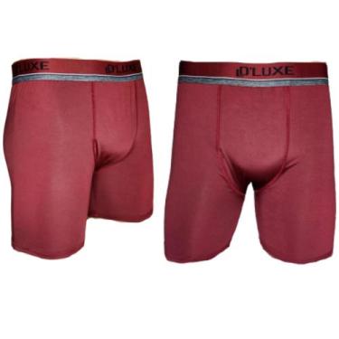 Imagem de Kit 5 Cueca Boxer Long Leg Longa Laycra Masculina Ciclista - D Luxe, S