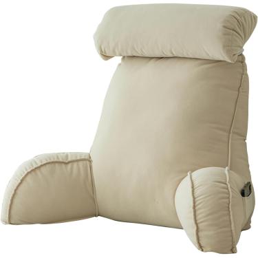 Imagem de Travesseiro De Leitura Para Suporte De Costas De Cama Removível Lavável Travesseiro De Descanso De Cama Almofada De Leitura Para Suporte De Costas, Style-5, 75×40×50CM(without Neck Pillow)
