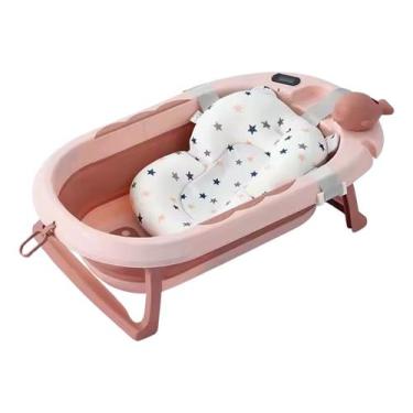 Imagem de Banheira Dobrável C/ Cama Anatômica Para Bebê Recém-nascido - Tibaby, 