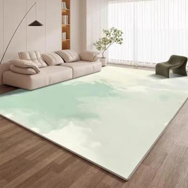 Imagem de Tapete minimalista moderno para sala de estar, decoração de estilo simples, sofá, área, fácil de limpar, tapetes de banheiro (200 x 250 cm, 78,7 x 98 pol./Sem fiapos - 5)