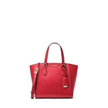 Imagem de Michael Kors Bolsa transversal Taryn, Ferragens douradas/carmesim, One Size
