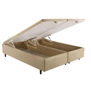 Imagem de Cama Box Baú Universal King MH1439 Bordado Clean (193x203x35 (2 uni 96X203)) - Herval