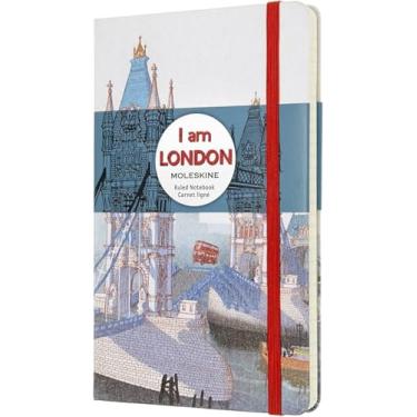 Imagem de Moleskine Caderno rígido I Am London Edição Limitada Branco Grande Pautado