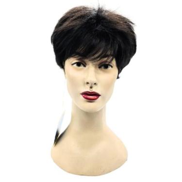 Imagem de Peruca Sintética Maria - Ashanti, Castanho Escuro