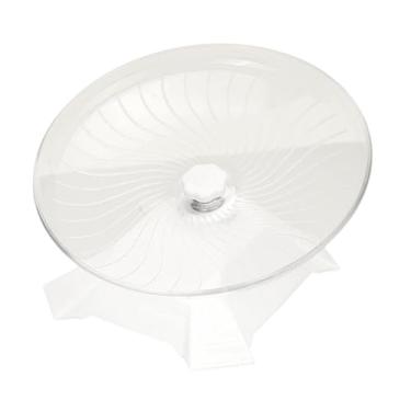 Imagem de Bothyi Roda de hamster silenciosa para esportes, brinquedo de corrida para hamster, roda para pequenos animais, ratos, esquilos, camundongos, gerbilos, Branco