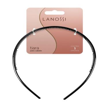 Imagem de Tiara Para Cabelo Lanossi Preta 1 Unidade