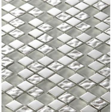 Imagem de Pastilha De Vidro 30X30 Creare Cg15bn-Rocha 1,4X1,4 La Bella