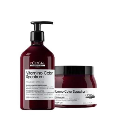 Imagem de Kit L'Oréal Professionnel Vitamino Color Spectrum Shampoo Máscara 500 