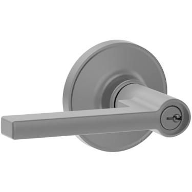 Imagem de SCHLAGE J54SOL622 J54-SOL Conjunto de maçanetas de porta de entrada com chave de cilindro único solstício (anteriormente Dexter)