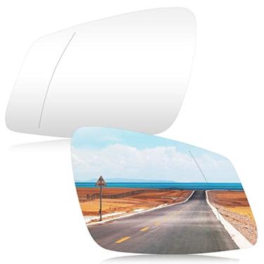 Imagem de Espelho retrovisor esquerdo e direito adequado para BMW 228i 320i 328d 335i 535d 535i 535i 535i 740i 740Ld 760Li i3 M2 M235i M240i M3 M6 X1 GT xDrive Gran Coupe e Mais 1 Observação do par SOMENTE para