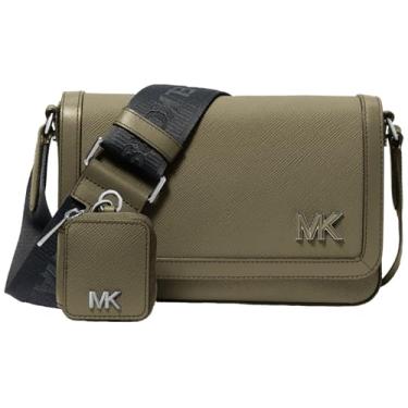 Imagem de Michael Kors Bolsa transversal Edison Mini Flap com bolsa, Verde safári, One Size