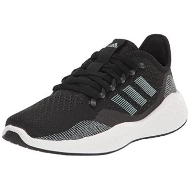 Imagem de adidas Tênis de corrida feminino Fluidflow 2.0, preto/cinza mágico metálico/carbono, 39, Núcleo Preto/Cinza Mágico Metálico/Carbono, 38