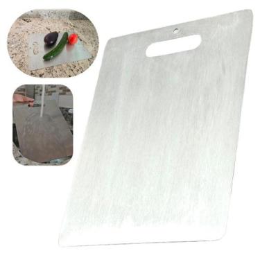 Imagem de Tábua de corte em inox escovado para carne massas higienica - Plenitud