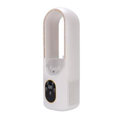 Imagem de Asixxsix Fan do Ventilador Sem Lâmina, 6 Velocidades Enevoando o Ventilador de Resfriamento Com Tanque de água de 100 Ml, Luz LED de 5 Cores e Temporizador, Ventiladores Portáteis Sem