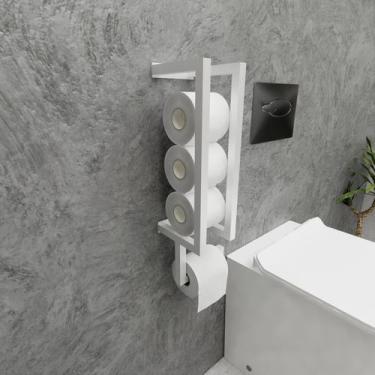 Imagem de Porta Papel Higiênico Parede Papeleira Banheiro Industrial - Bhs Metai